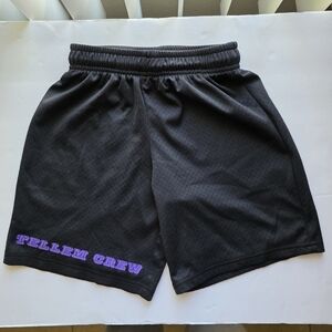 BCG black shorts with purple Tellem Crew logo. Size M 10-12 girl